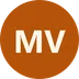 Monogram avatar with the initials M V